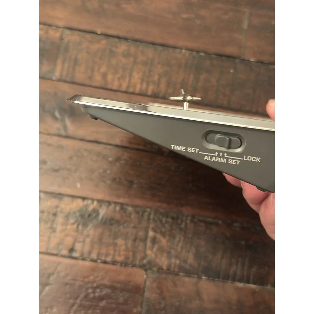 Brink World Time Alarm Clock Pin NOT Included.  Powers On